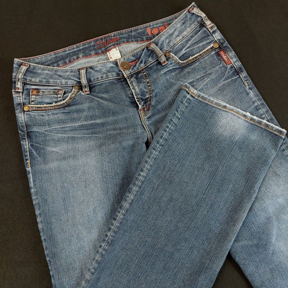 Silver Jeans Toni Bootcut Women's 31x31 (Fit 33x30) Blue Distressed